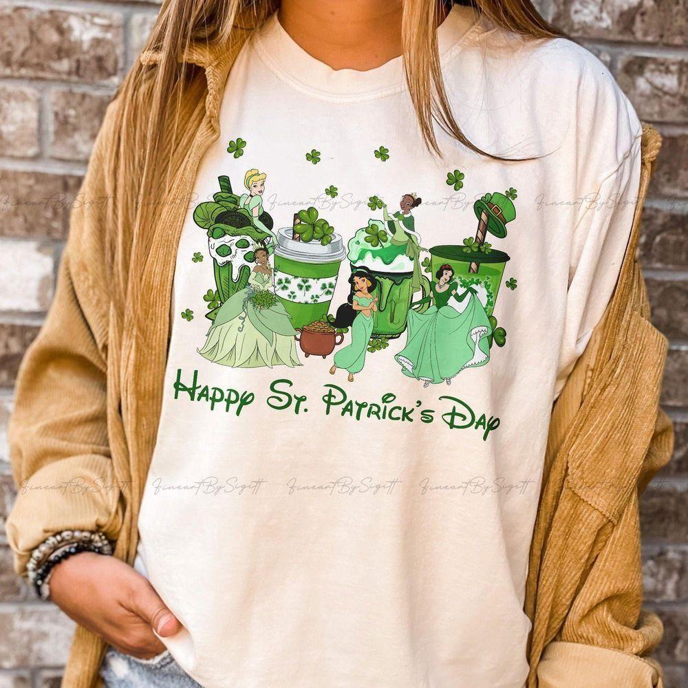 Princess Coffee St Patricks Day Disney Vuitino Apparel
